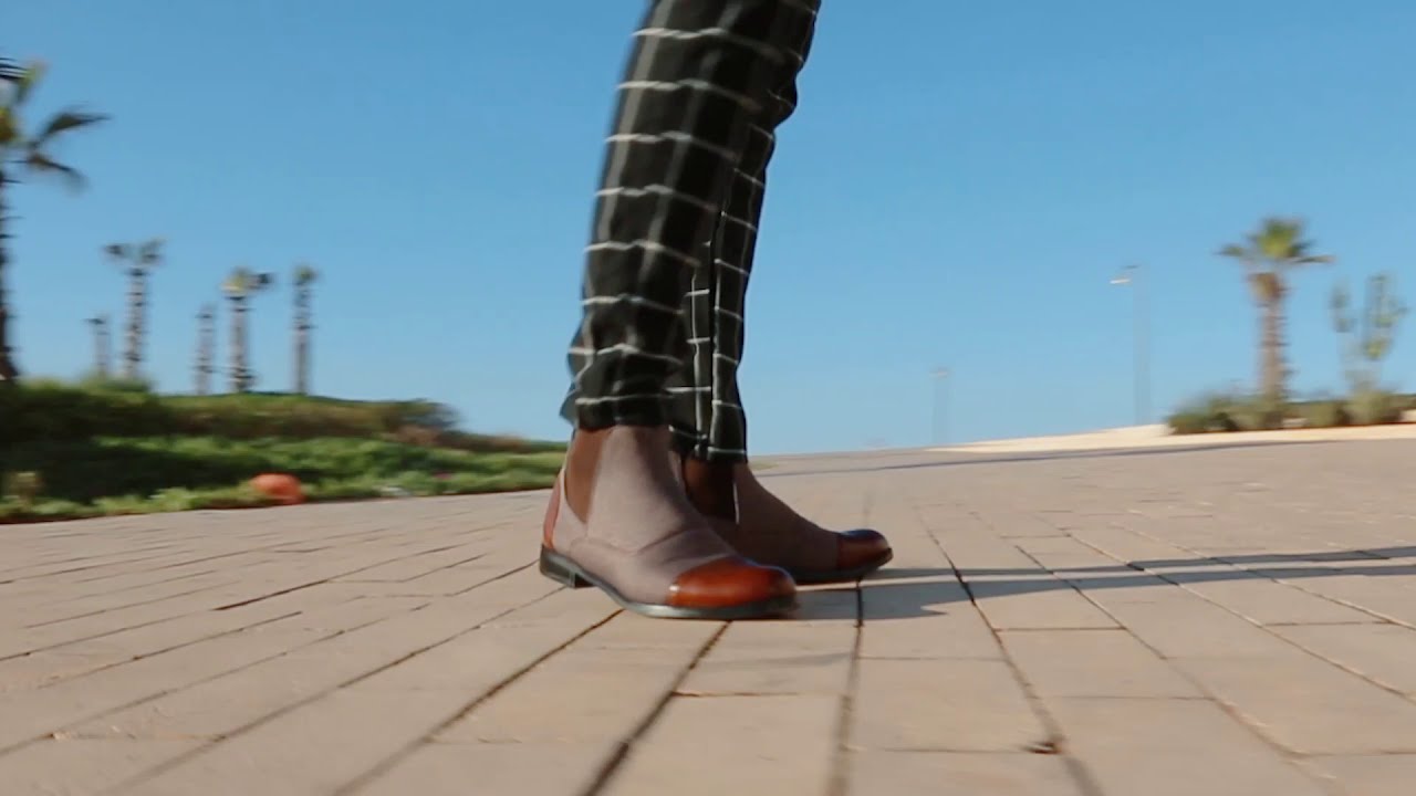 Chelsea Boot Tissu Cuir