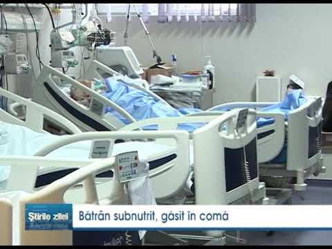 Batran subnutrit, gasit in coma