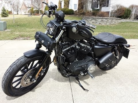 Sportster Iron XL883N Vance&Hines Exhaust, Kuryakyn AirIntake, Mustang Seat, Licks Bag, Daymaker LED