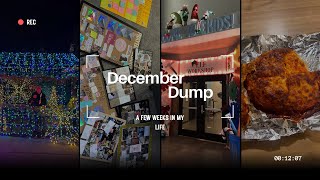 DECEMBER DUMP | Quit vlogmas, Christmas lights, pizza fail + more.