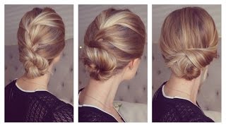 3 Easy and fast updos only using bobby pins