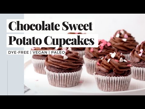 Chocolate Sweet Potato Cupcakes (vegan, gluten-free, refined sugar-free)