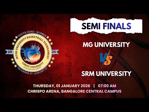 MG University V/S SRM University | South Zone Inter-University Women's Basketball Tournament 25