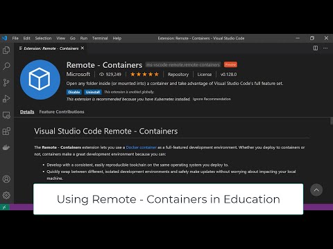 VS Code Development Containers for Students