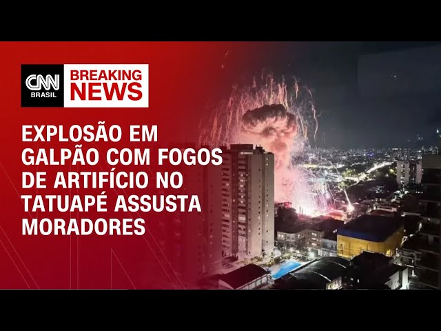Incêndio no Tatuapé: Morador relata susto com explosão em galpão | CNN PRIME TIME