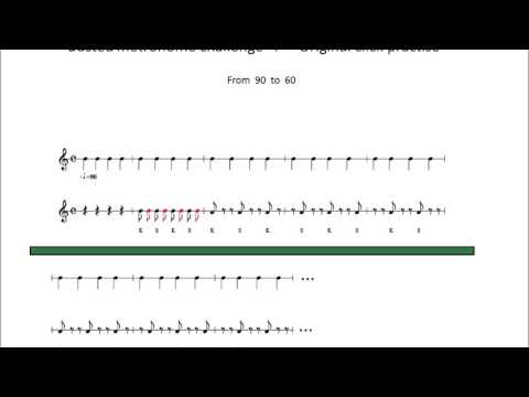 Busted metronome challenge  4  -  From  90  to  60  original click practise