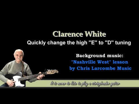 Toon de Corte - "Nashville West" Quickly Change The High "E" to "D" tuning