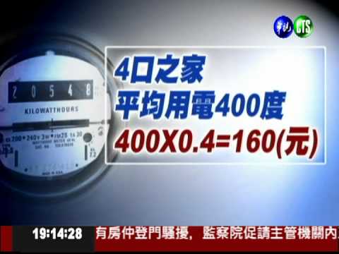 夏電好貴! 四口家每月增加300元