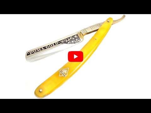 Puma Gold 77 Straight Razor Solingen Full Hollow 11/16" Germany
