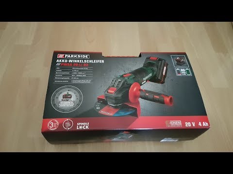 Parkside 20V Akku-Winkelschleifer PWSA 20-Li B3 - Ausgepackt und Angetestet