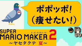 【マリオメーカー2】公式制作のやたら難しいコース「ヤセタクテ 夏」