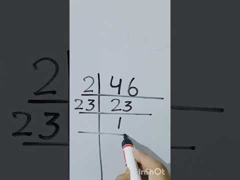 Prime factorization of 46| lcm of 46 | 46 ka lcm#lcm #lcmbhagvidh #lcmtricks #primefactorisation