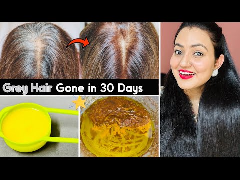 30 Days Challenge : Reverse Grey Hair Naturally in 30 Days | No Dye, No Color | 100% Results❤️