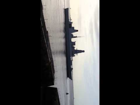 HMS Defender D36 British ship  Plymouth Sound, Devon Hoe uk 26th January 2013