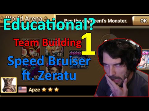 Educational? RTA + Team Building #1 - Speed Bruiser w/ Vanessa/Zeratu/Sonia (Summoners War)