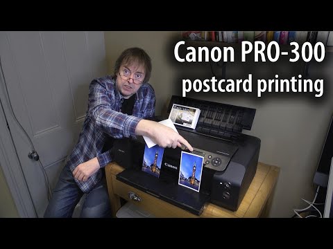 Printing postcards with the Canon PRO-300