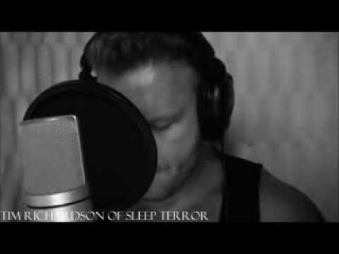 Sleep Terror in studio- Tim Richardson vocal tracking 'The Eternal Winter'