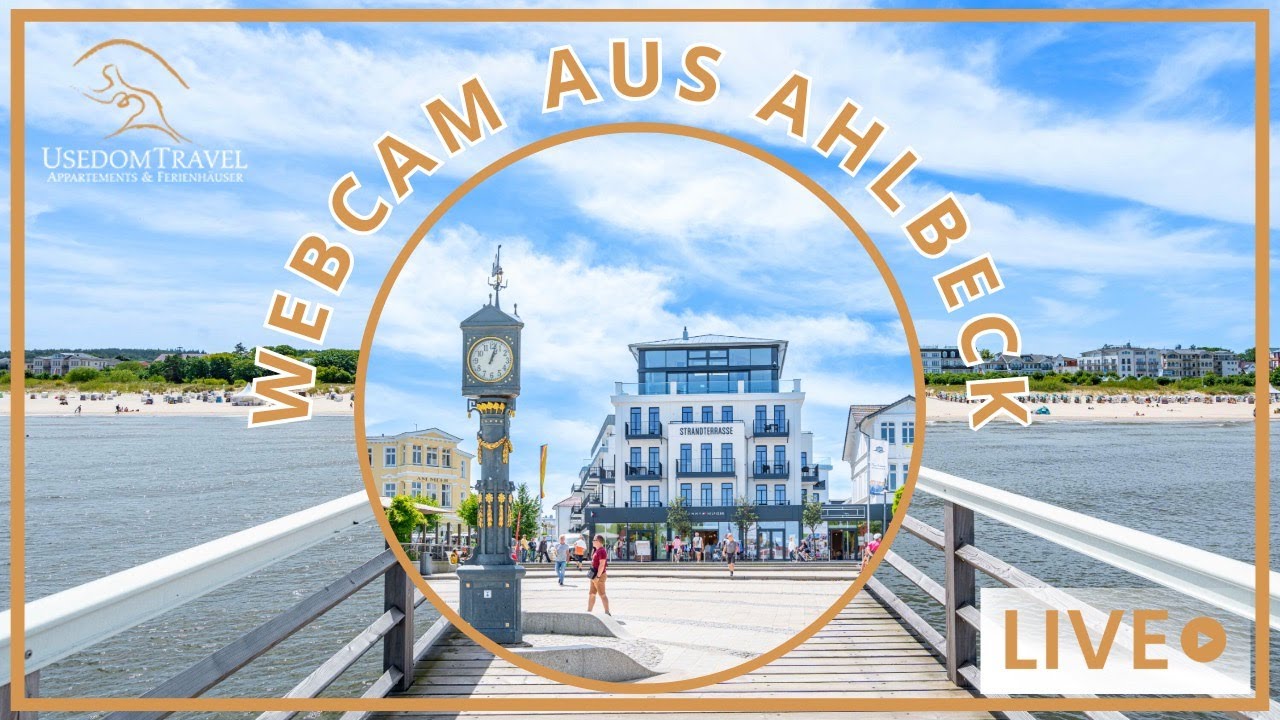 Live webcam view of Ahlbeck Beach & Historic Pier