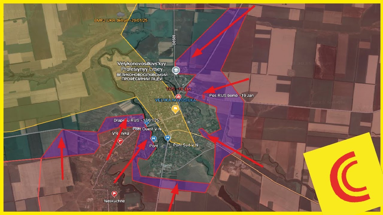 Conflit Ukraine 21/01/25 : l'infanterie RUS entre dans Velyka Novosilka