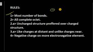 The order of relative stability of the contributing structure is