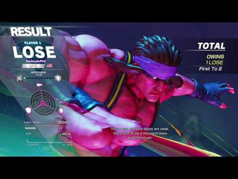 SFV vs. Patrons/Fans: July 2016 pt10 - Ryu vs. Lagfest Alex