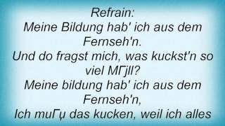 Lucilectric - Fernsehen Lyrics