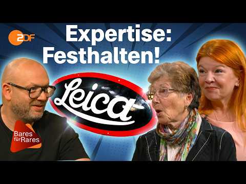 Sprachlos nach Schätzung: Leica Emaille Schild ist fünfmal so teuer wie gedacht! | Bares für Rares