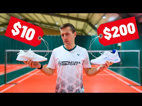 $200 vs $75 vs $10 Badminton Shoes