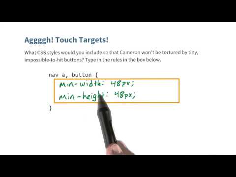 Tap Targets Solution Responsive Web Design Fundamentals