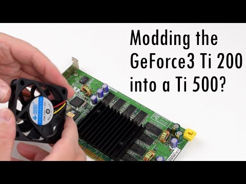 Can we mod a GeForce3 Ti 200 into Ti 500?