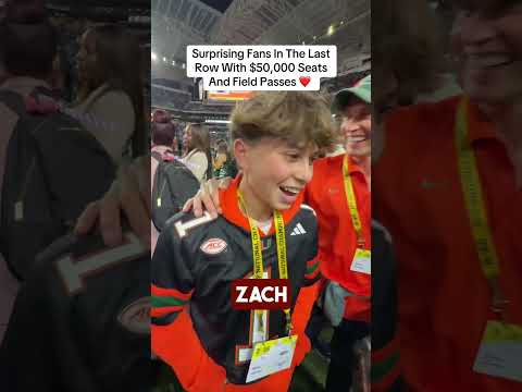 Surprising Fans In The Last Row With $50,000 Seats!