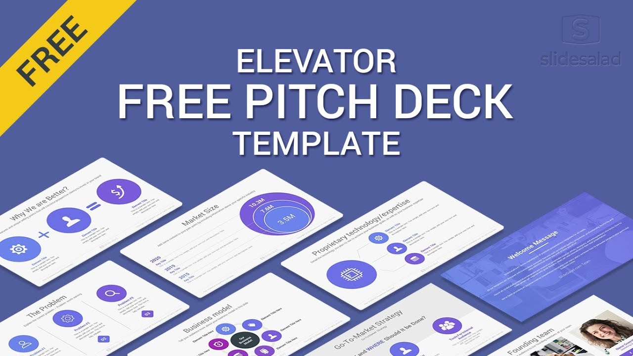 Elevator Free Pitch Deck PowerPoint Template of 2019 -2018
