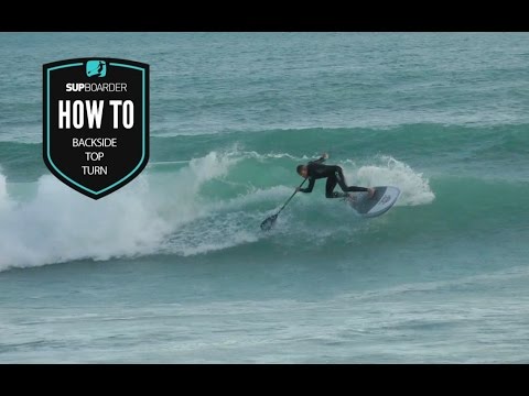 The SUP backside top turn / how to SUP videos