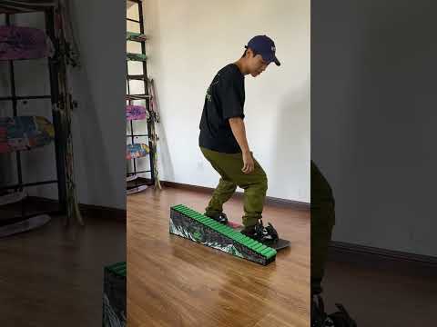 How to improve snowboard park skiing level?- SNOWMONKEY ski roller rail trainer