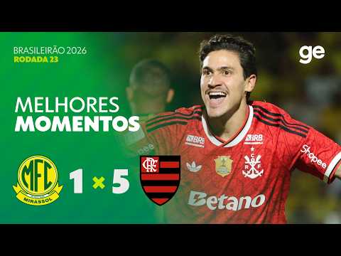 Gols e lances de Mirassol x Flamengo