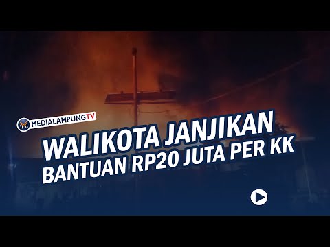 20 Bedeng Ludes Terbakar, Walikota Janjikan Bantuan Rp20 Jut