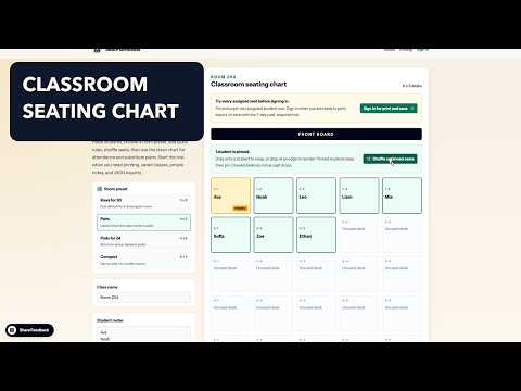 Make A Classroom Seating Chart In 45 Seconds Seatplanmaker