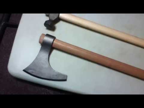 cold steel viking hand axe video 2