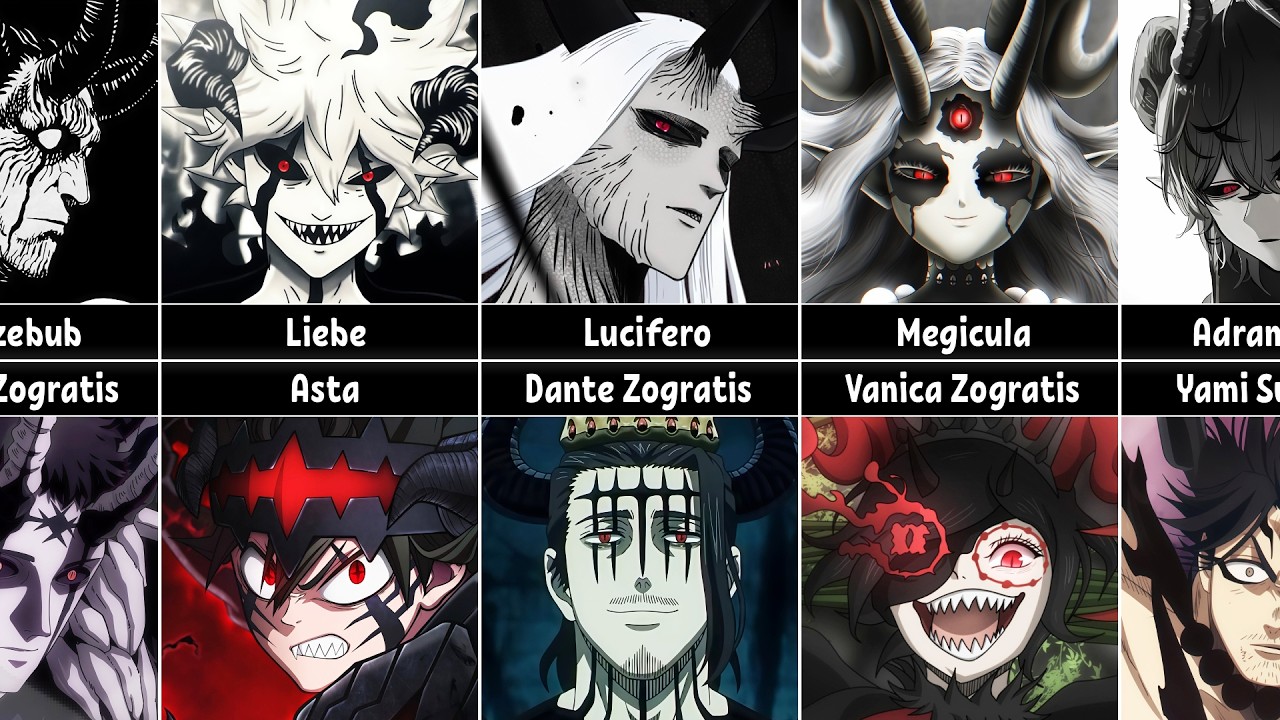 All 17 Devils & Their Hosts in Black Clover