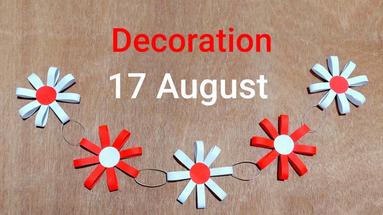 Indonesia independence day decoration || How to make Decorating easy from origami paper