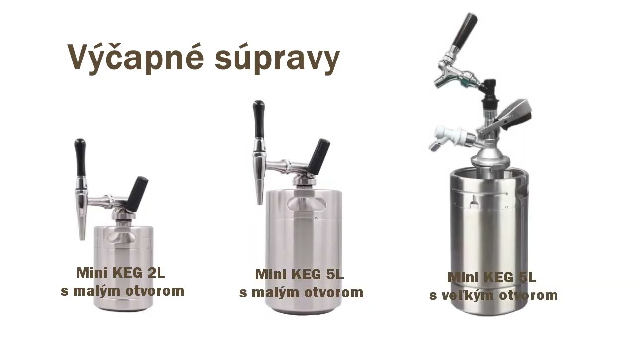Mini KEG súdok nerezový - 2 L - malé hrdlo Video