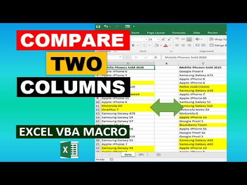 Compare Two Columns Excel VBA Macro