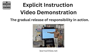 The Gradual Release of Responsibility in Action