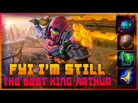 THE BEST GLAD SHIELD KING ARTHUR BUILD OUT THERE - SMITE King Arthur solo