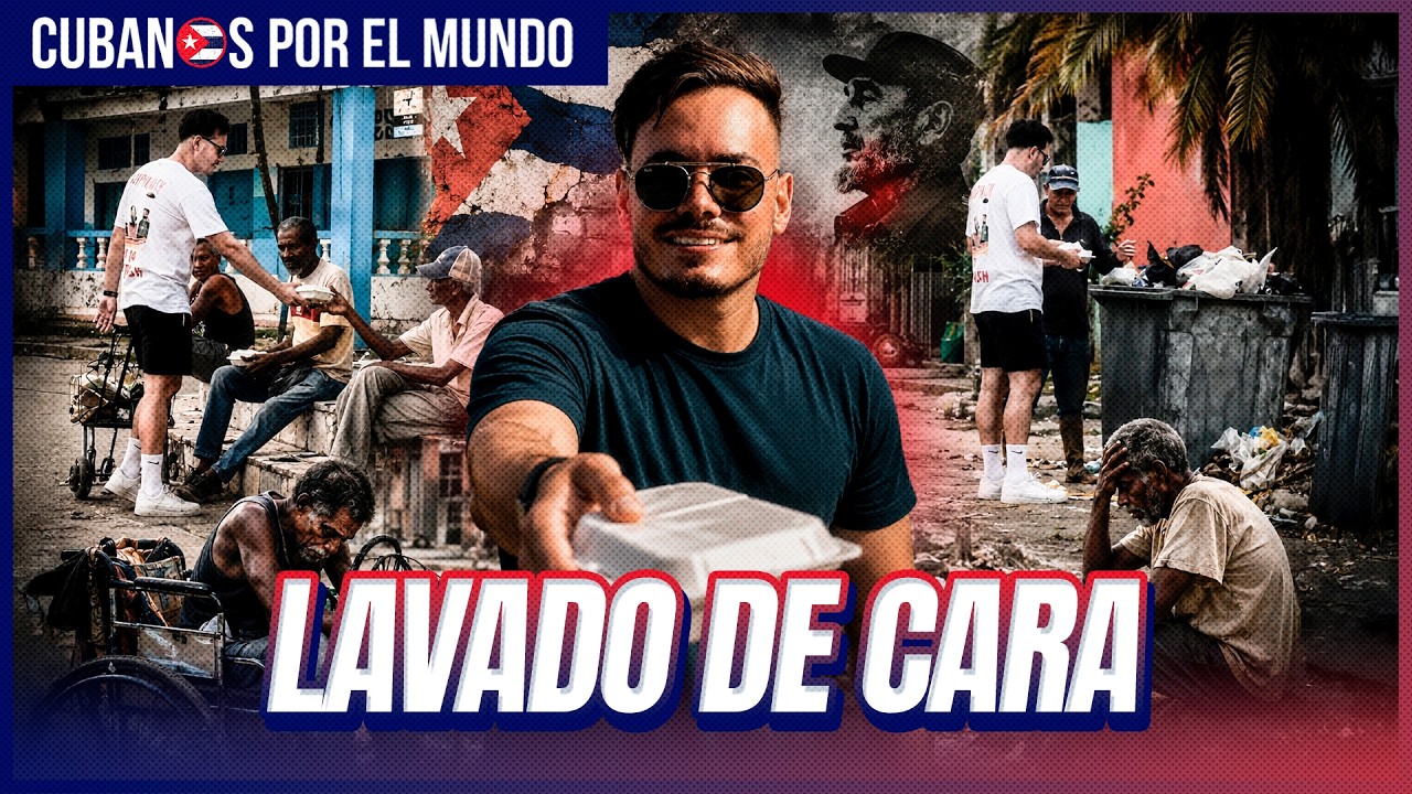 Sandro Castro reparte comida en Cuba mientras ancianos viven en miseria