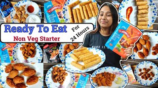 I only ate Ready to Eat Fried Food (Non Veg Starter) for 24 Hours | Food Challenge