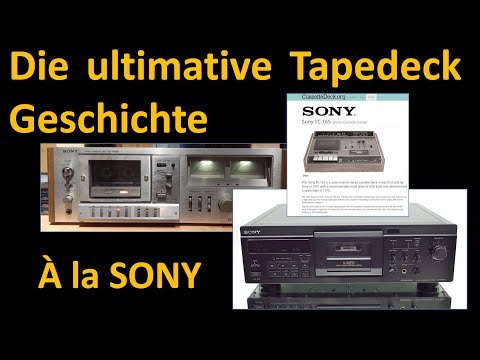 The history of cassette decks: à la SONY - Tapedeck History