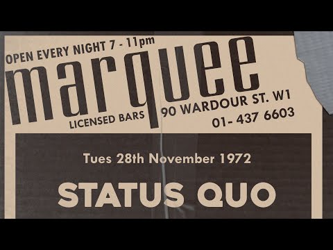 Status Quo - Bye Bye Johnny, Marquee Club | 28th November 1972 (SBD Bootleg | Mono)