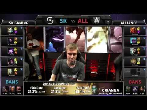 SK Gaming vs Alliance | S4 EU LCS Summer 2014 Super Week 11 Day 2 | SK vs ALL W11D2 G4 Full Game HD