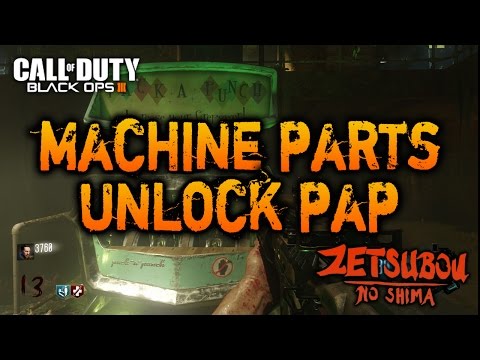 Zetsubou No Shima - Machine Tools Part Locations - Unlock Pack-a-Punch (Black Ops 3 DLC 2 Zombies)